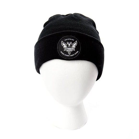 Black Stinger Wax Beanie